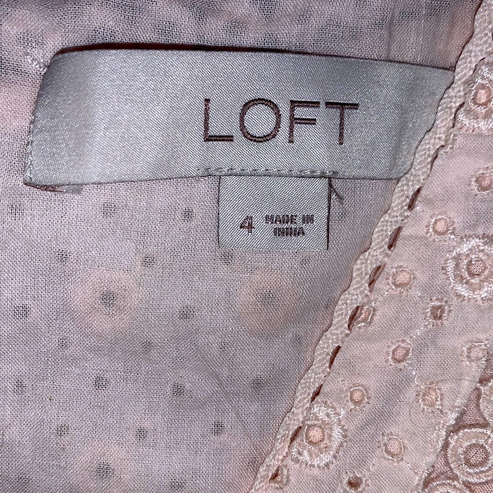 Jcrew Light Pink eyelet dress - Picture 2 of 5